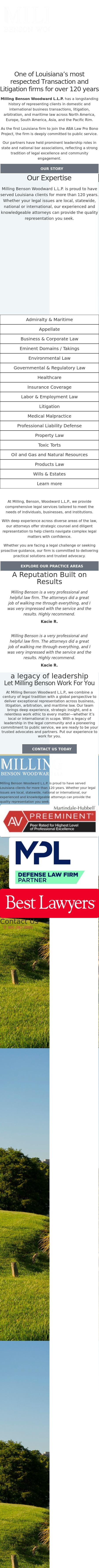 Milling Benson Woodward  L.L.P. - Mandeville LA Lawyers