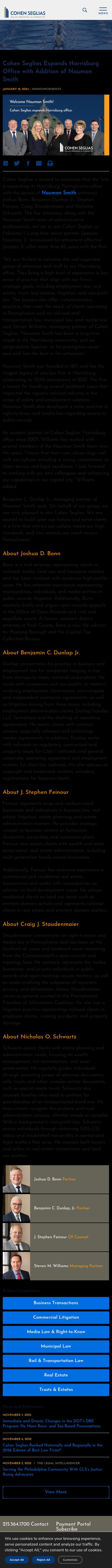 Nauman Smith Shissler & Hall, LLP - Harrisburg PA Lawyers