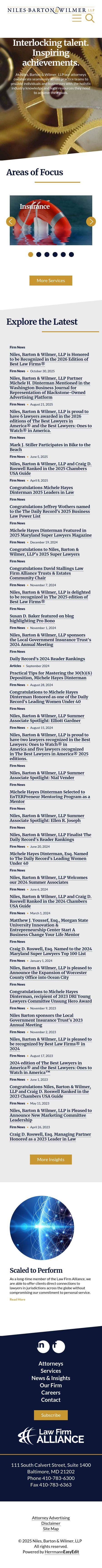 Niles, Barton & Wilmer, LLP - Baltimore MD Lawyers