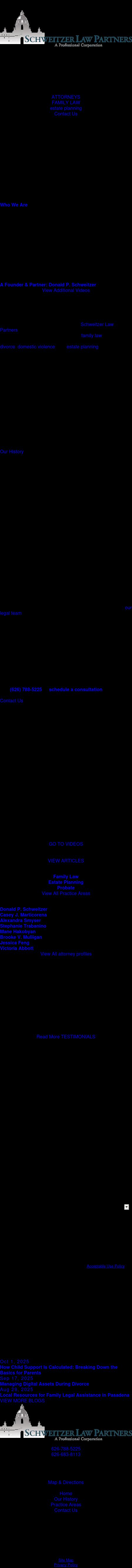 Schweitzer Law Partners - Pasadena CA Lawyers