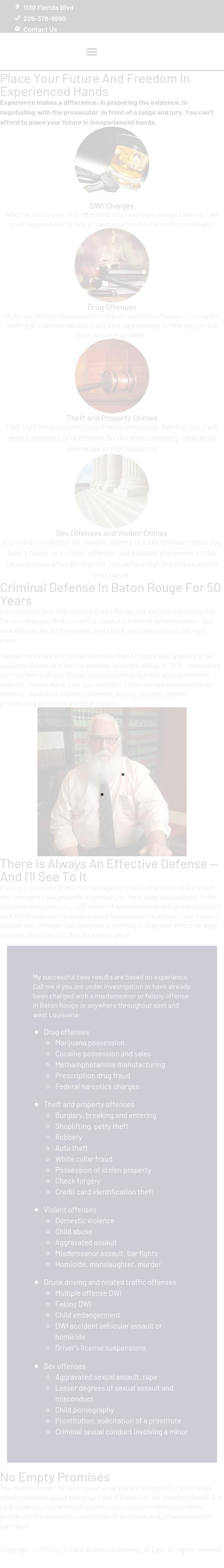 R. Neal Wilkinson Attorney at Law - Baton Rouge LA Lawyers