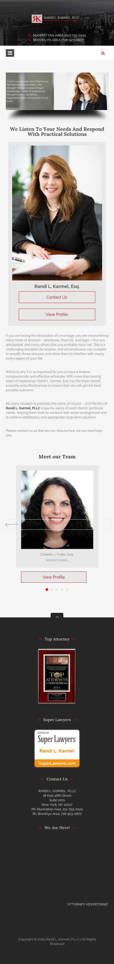 Randi L. Karmel PLLC - New York NY Lawyers