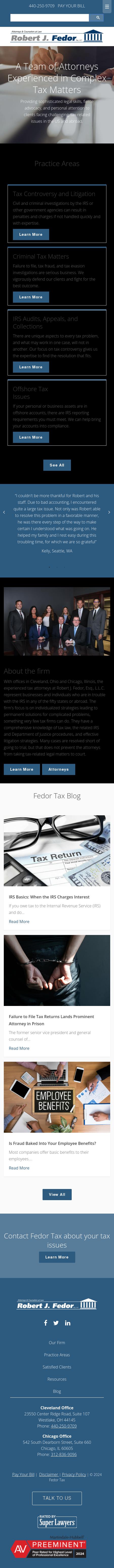 Robert J. Fedor, Esq., L.L.C. - Chicago IL Lawyers