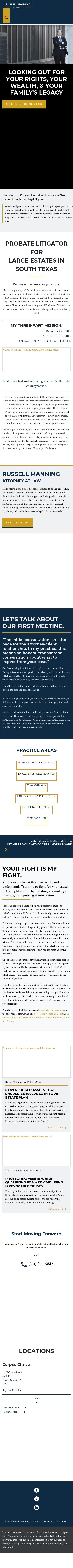 Russell Manning - Corpus Christi TX Lawyers