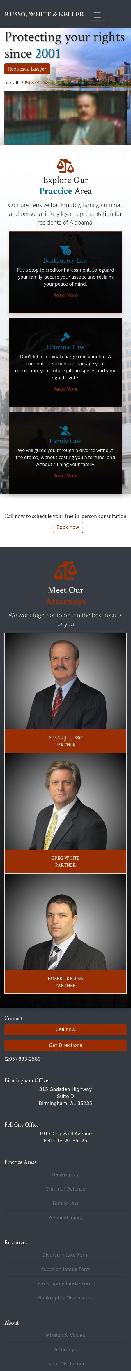 Russo White & Keller PC - Birmingham AL Lawyers