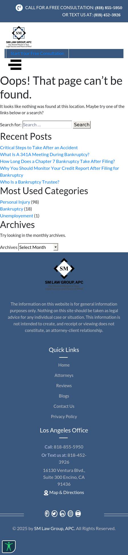 SM Law Group, APC - Riverside CA Lawyers