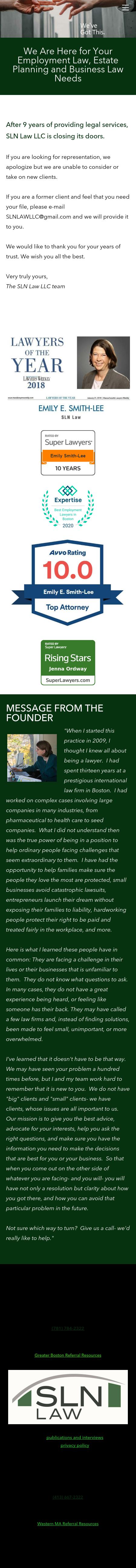 Smith Lee Nebenzahl LLP - Sharon MA Lawyers