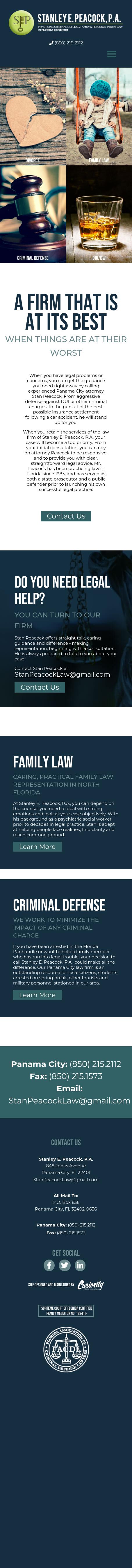 Stanley E. Peacock, P.A. - Panama City FL Lawyers