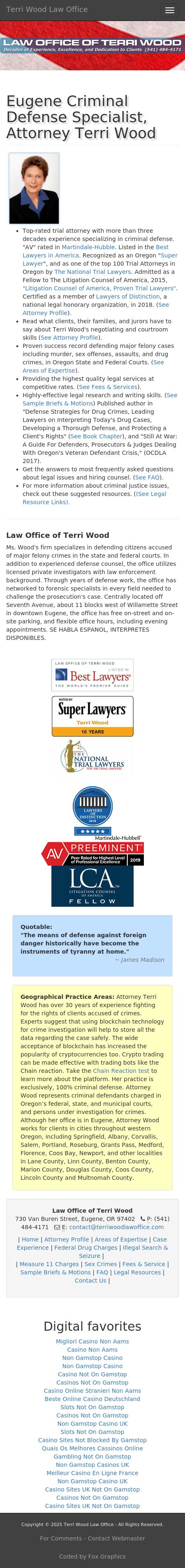 Terri Wood - Eugene OR Lawyers