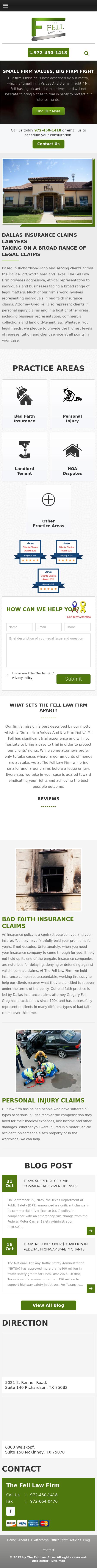 The Fell Law Firm - Richardson TX Lawyers