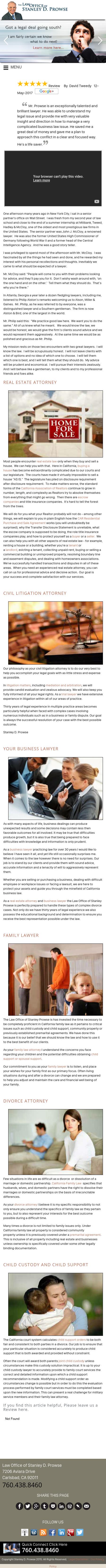 The Law Office of Stanley D. Prowse - Carlsbad CA Lawyers