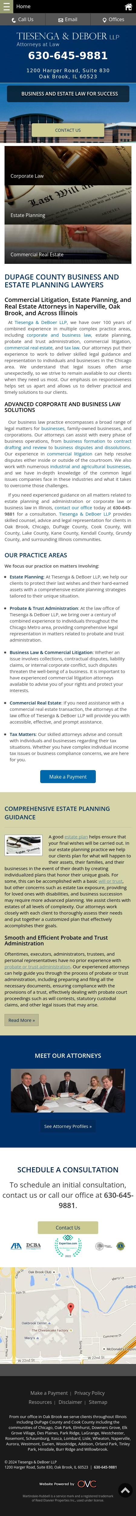 Tiesenga Reinsma & DeBoer LLP - Oak Brook IL Lawyers