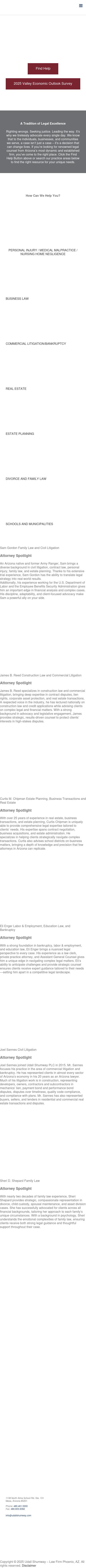 Udall Shumway PLC - Mesa AZ Lawyers