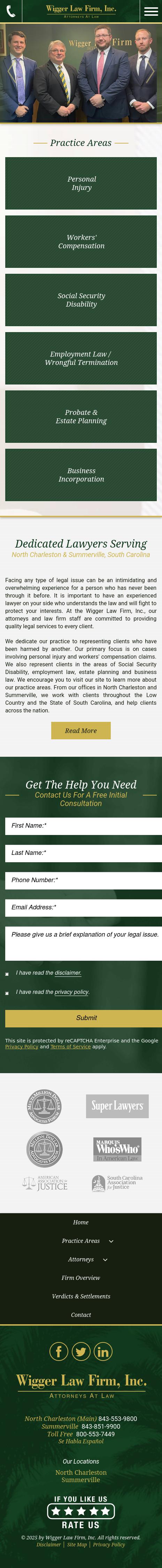 Wigger Law Firm, Inc. - Summerville SC Lawyers