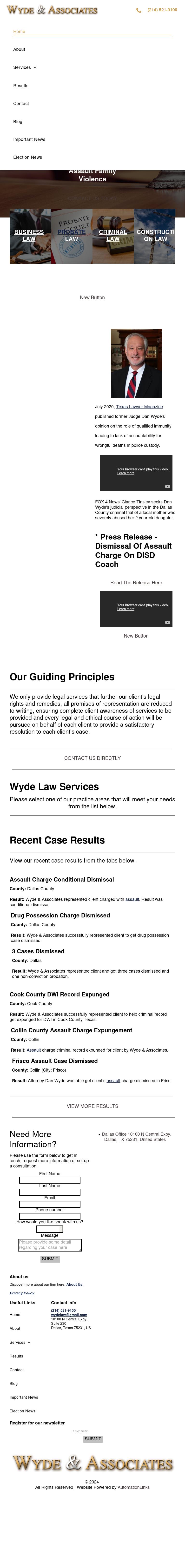 Wyde & Associates - Dallas TX Lawyers