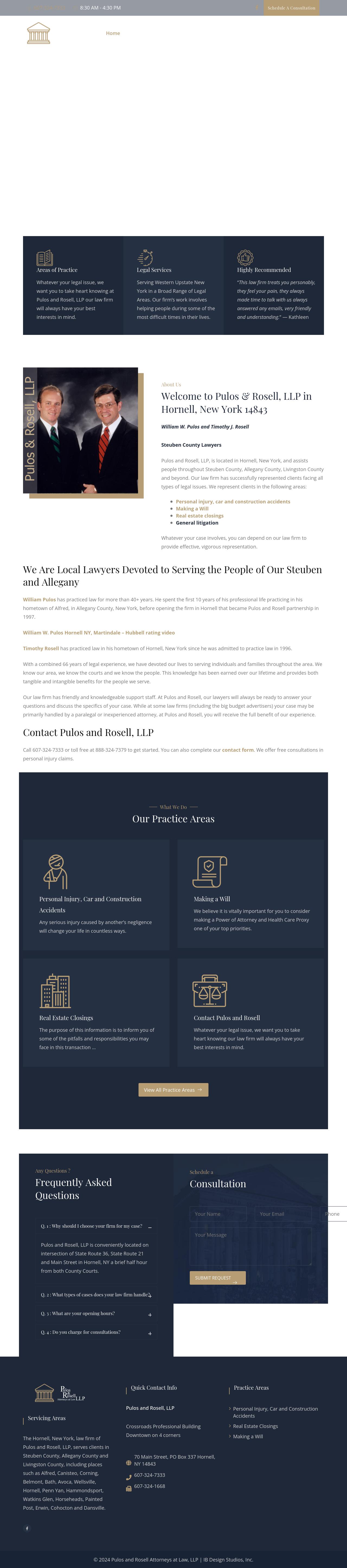 Pulos and Rosell, LLP - Hornell NY Lawyers