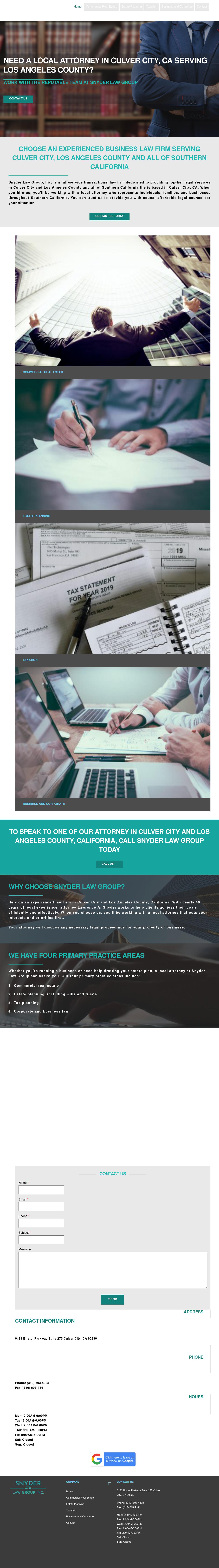 Snyder Law Group, Inc. - Culver City CA Lawyers