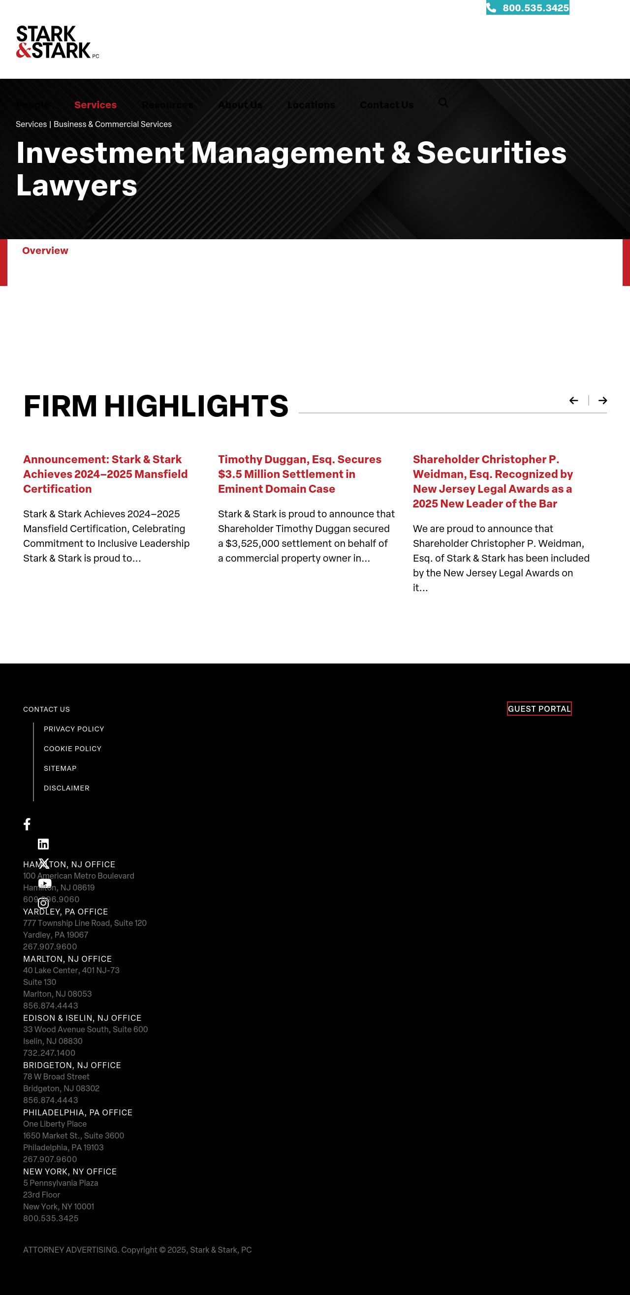 Stark & Stark Attorneys at Law - Lawrenceville NJ Lawyers