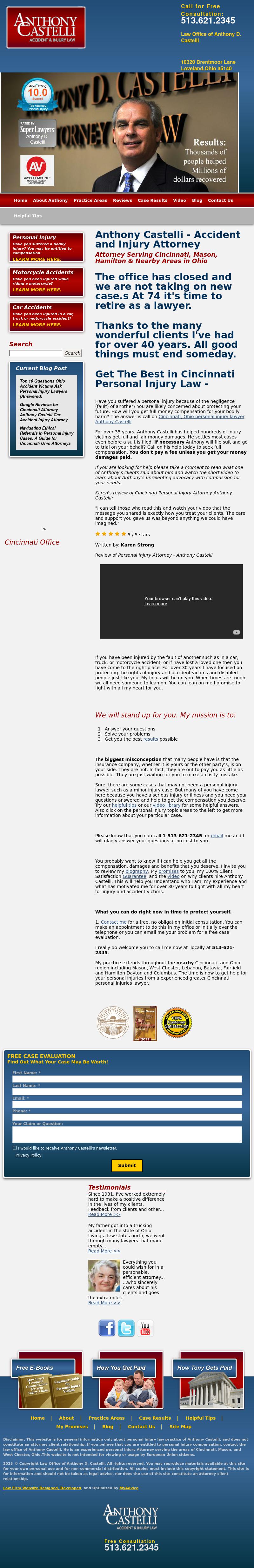 Anthony Castelli Attorney - Cincinnati OH Lawyers