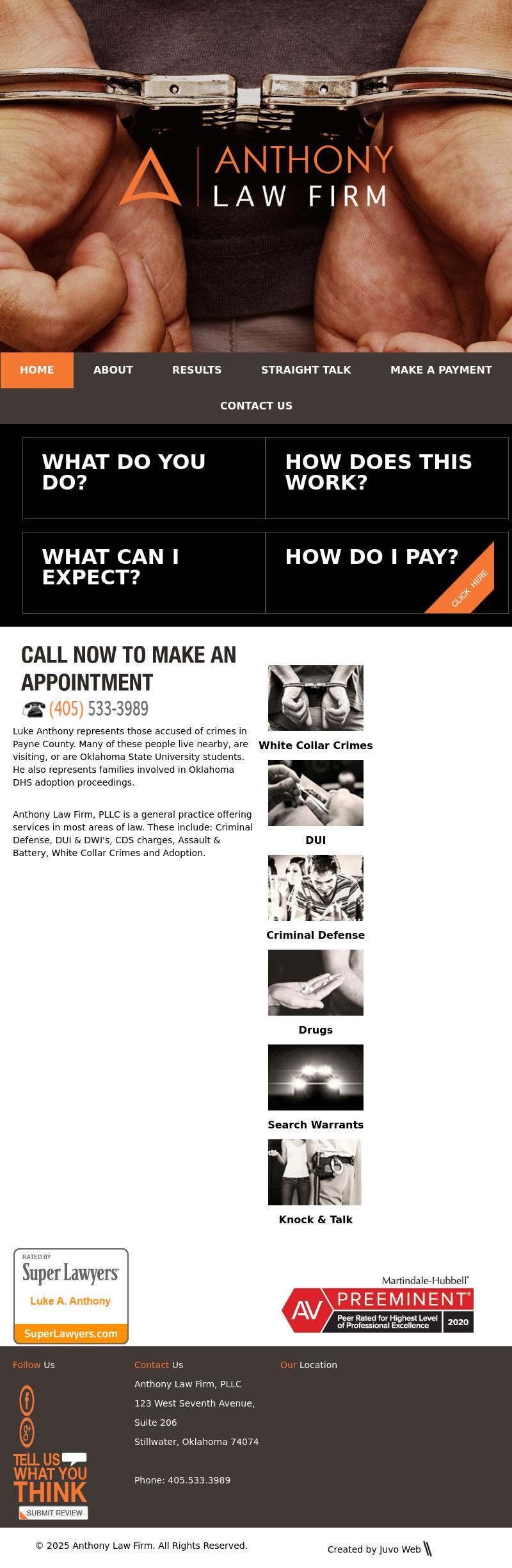 Anthony Law Firm, PLLC - Stillwater OK Lawyers