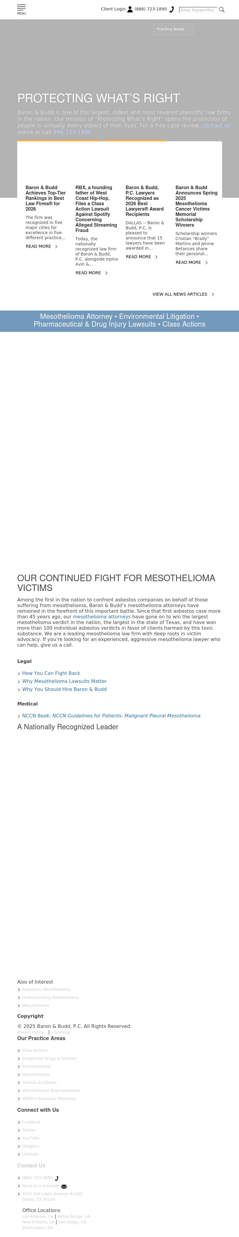 Baron & Budd, P.C. - Dallas TX Lawyers