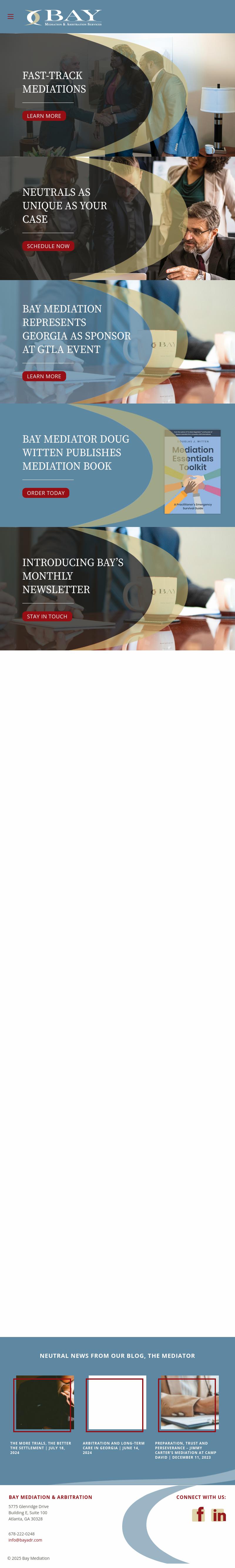 Bay Mediation & Arbitration Services, LLC - Atlanta GA Lawyers