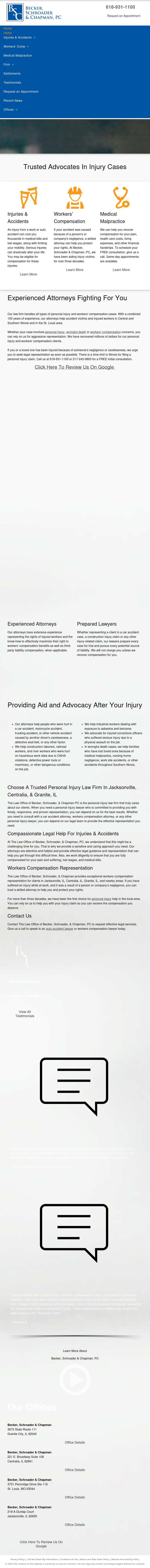 Becker, Schroader & Chapman, P.C. - Granite City IL Lawyers