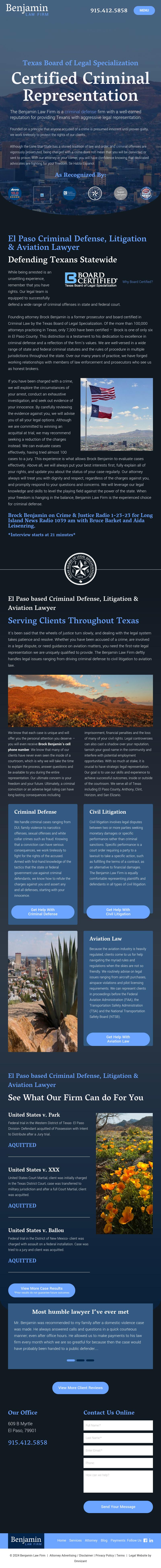 Benjamin Law Firm - El Paso TX Lawyers