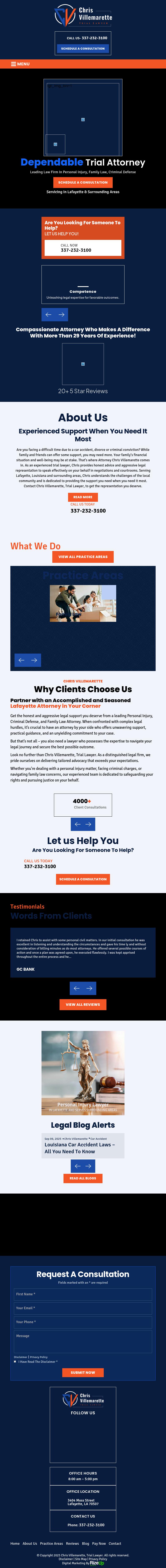 Chris Villemarette, Trial Lawyer - Lafayette LA Lawyers