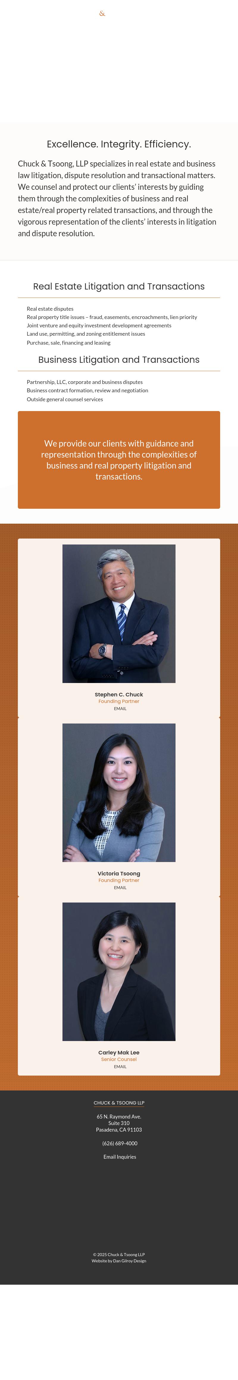 Chuck & Tsoong, LLP - Pasadena CA Lawyers