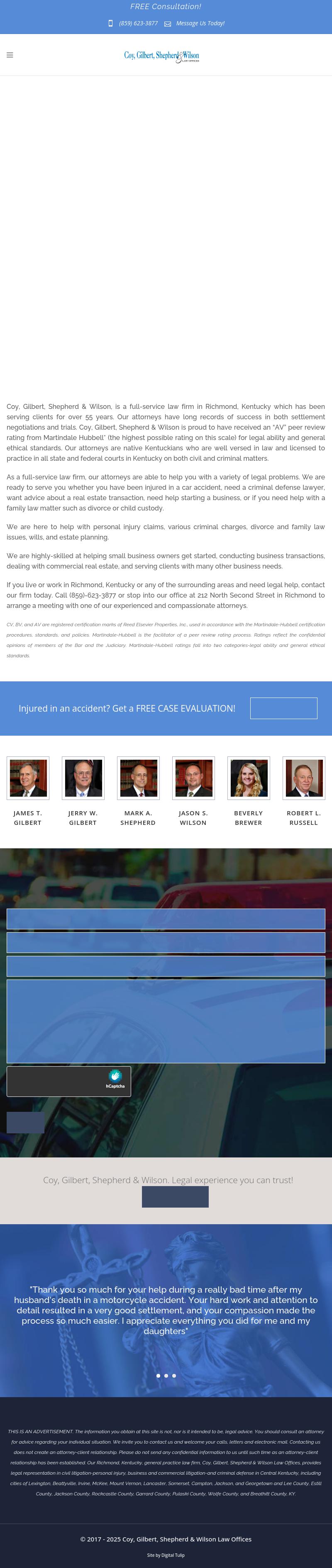 Coy, Gilbert & Gilbert Law Offices - Richmond KY Lawyers