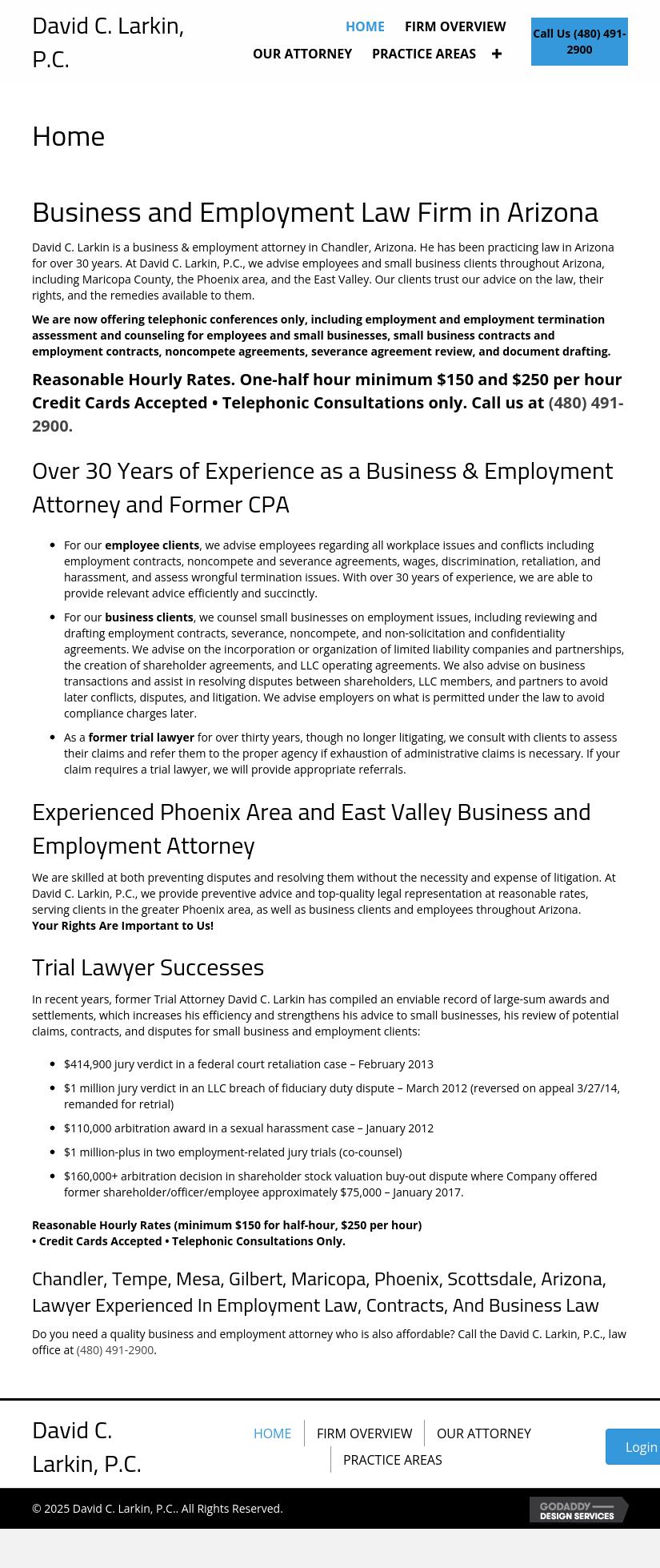 David C. Larkin, P.C. - Tempe AZ Lawyers