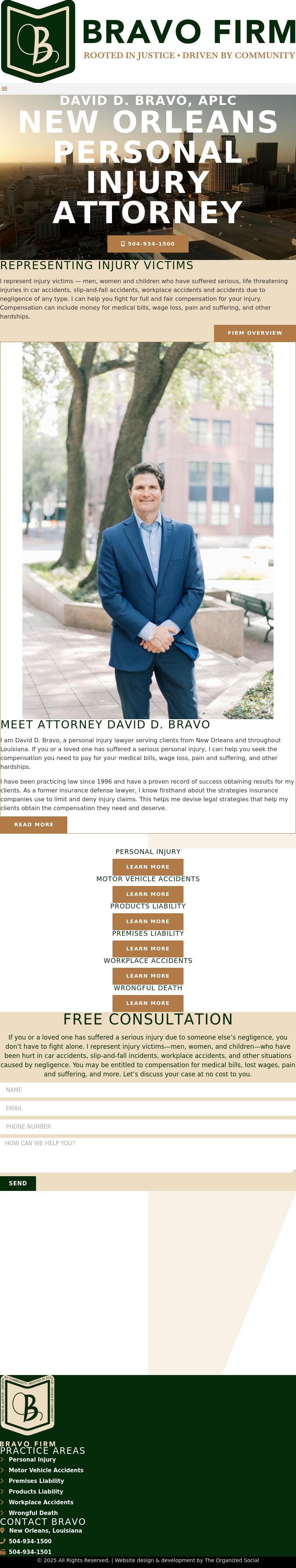 David D. Bravo - New Orleans LA Lawyers