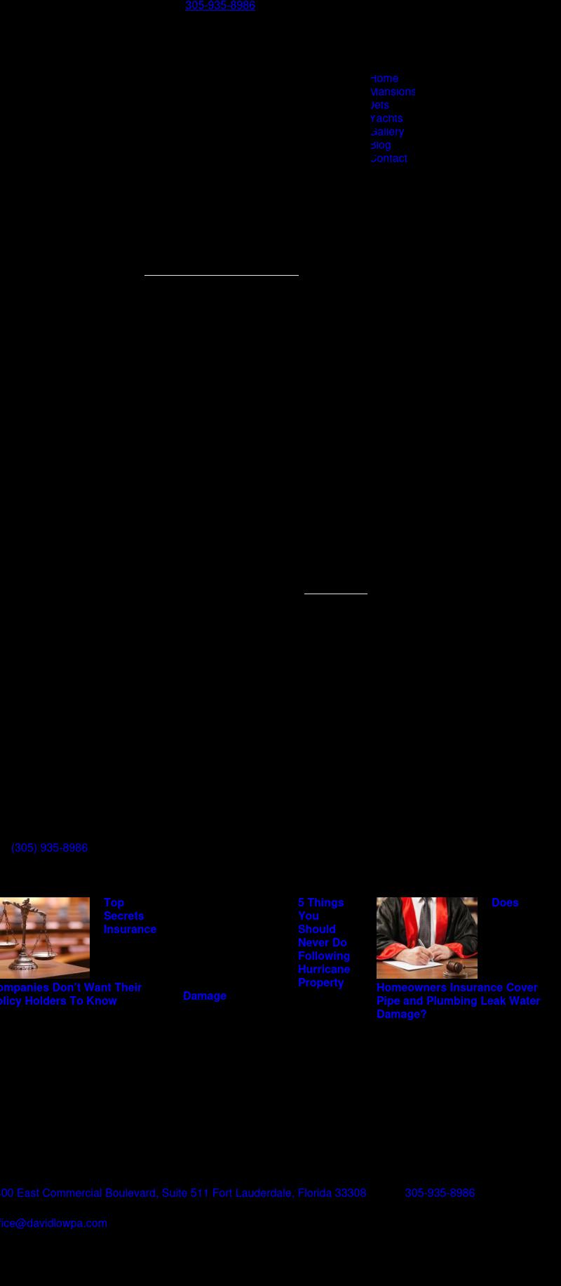 David Low & Associates, P.A. - Miami FL Lawyers