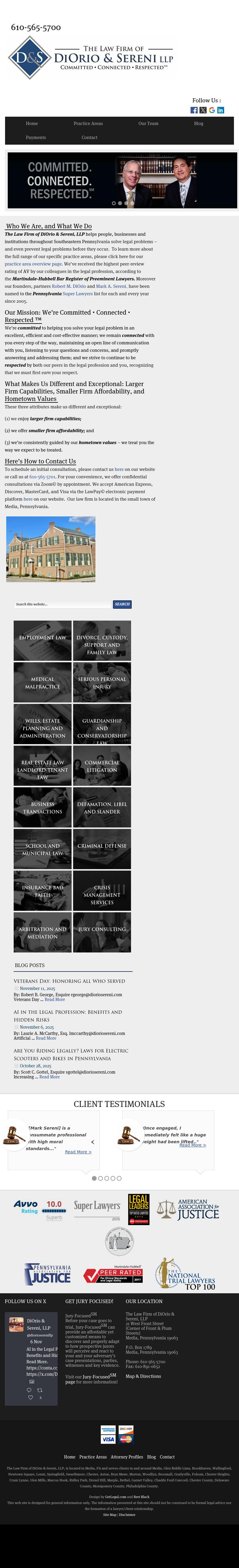 DiOrio & Sereni, LLP - Media PA Lawyers