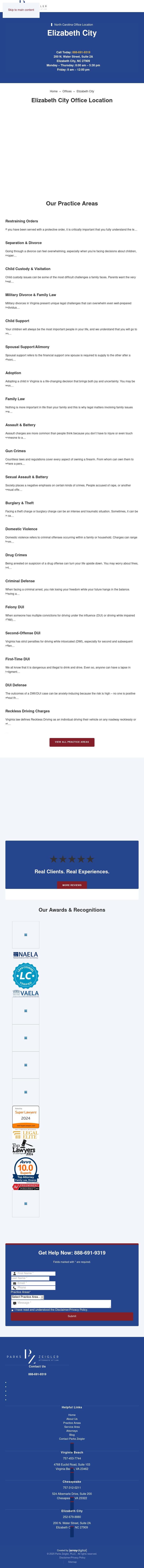 Parks Zeigler, PLLC -  Elizabeth City NC Lawyers