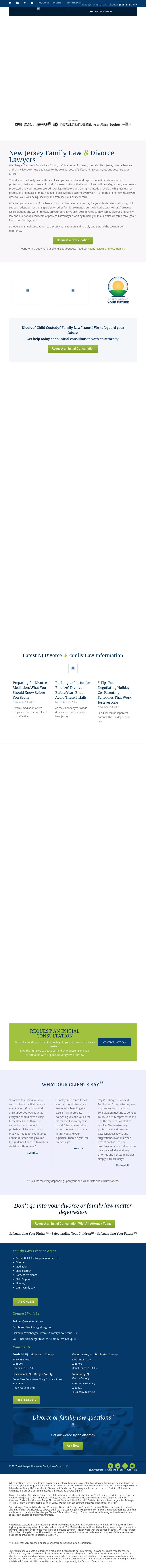 Weinberger Divorce & Family Law Group - Bedminster NJ Lawyers