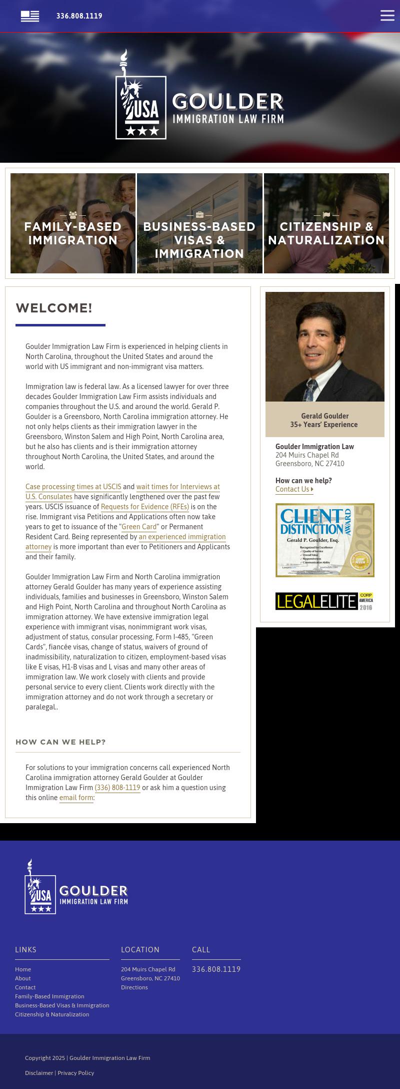 Goulder Immigration Law Firm - Greensboro NC Lawyers