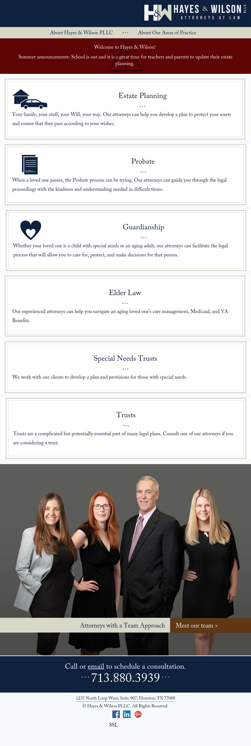 Hayes & Wilson, PLLC - Houston TX Lawyers