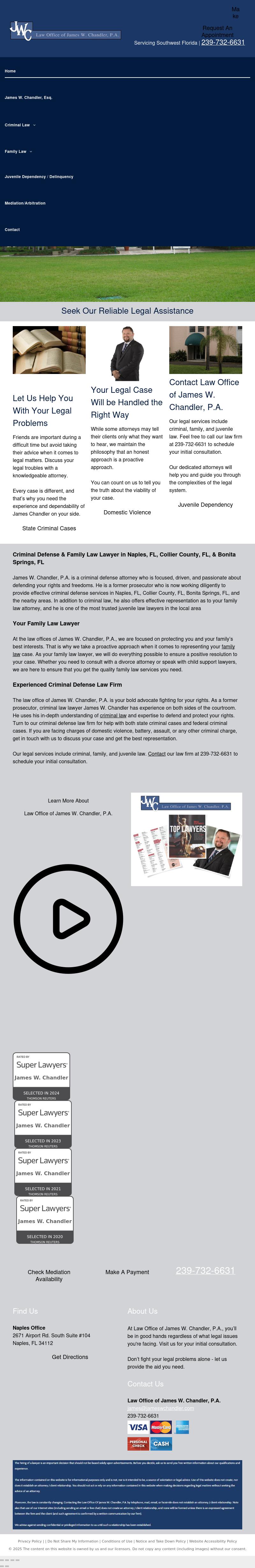 James W. Chandler Attorney at Law - Naples FL Lawyers