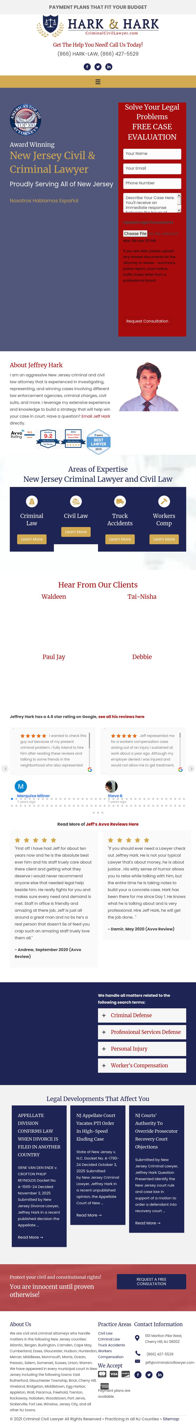 Jeffrey S. Hark - Cherry Hill NJ Lawyers