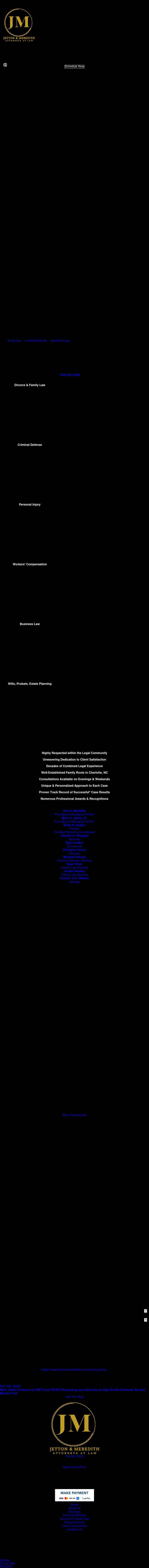 Jetton & Meredith, PLLC - Charlotte NC Lawyers