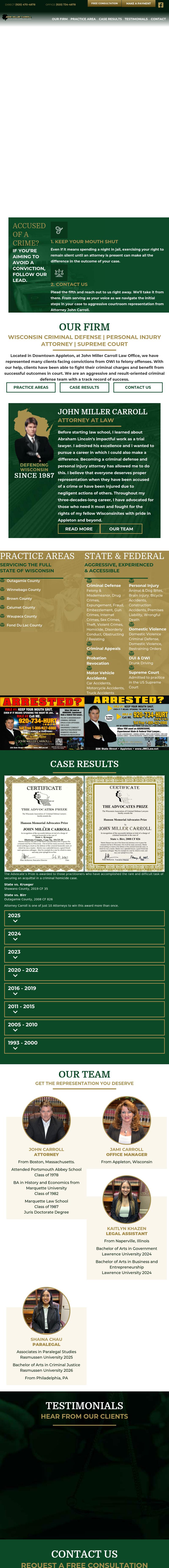John M. Carroll - Appleton WI Lawyers