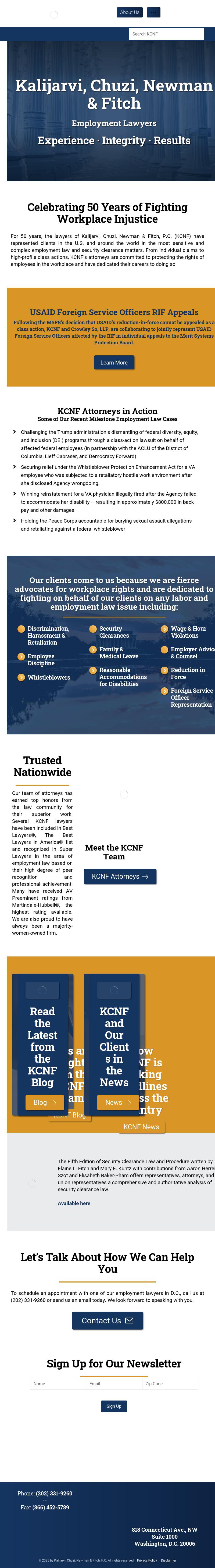 Kalijarvi, Chuzi, Newman & Fitch, P.C. - Washington DC Lawyers