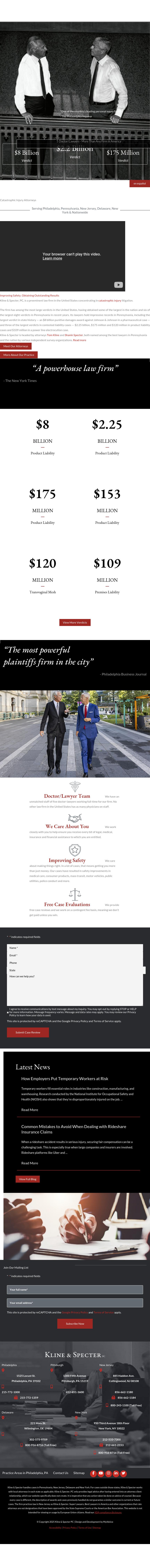 Kline & Specter PC - Philadelphia PA Lawyers