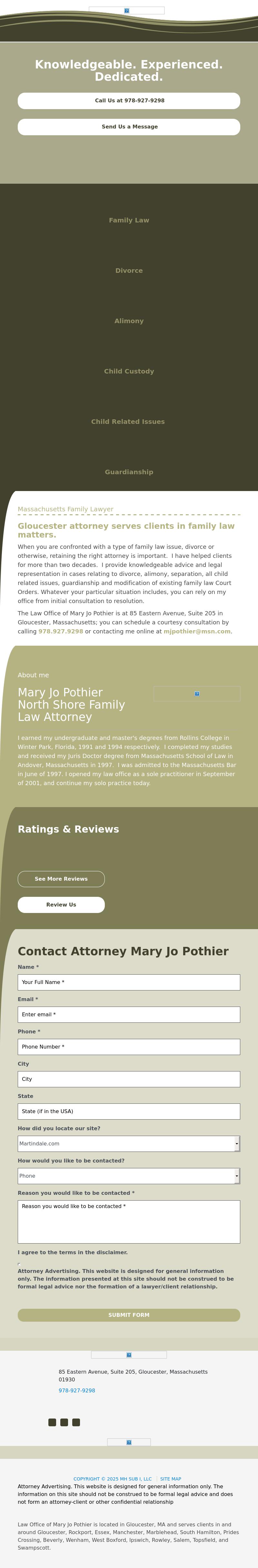 Law Office of Mary Jo Pothier - Beverly Farms MA Lawyers