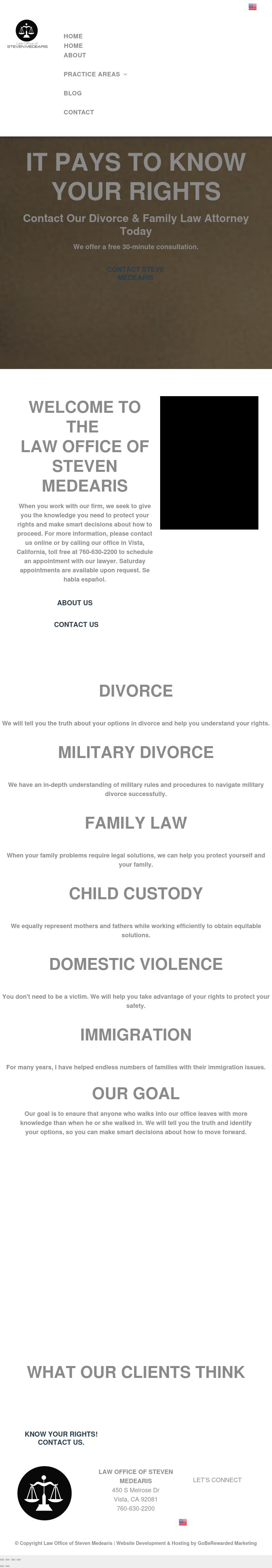Law Office of Steven Medearis - Vista CA Lawyers