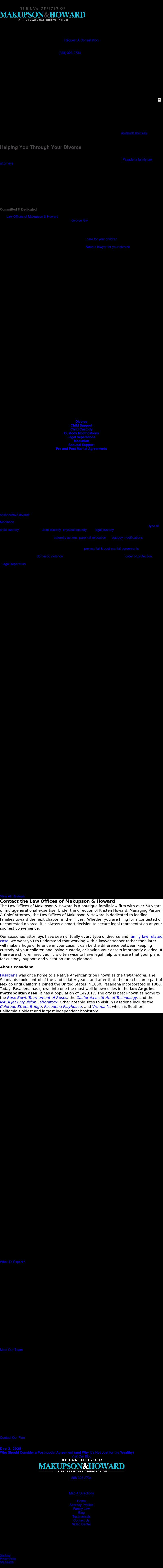 Law Offices of Makupson & Howard - Pasadena CA Lawyers