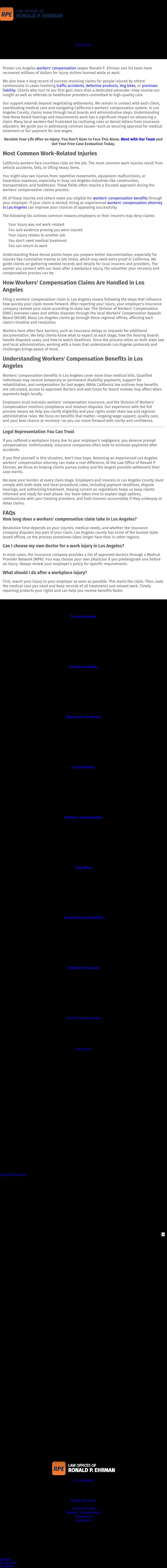 Law Offices of Ronald P. Ehrman - Los Angeles CA Lawyers