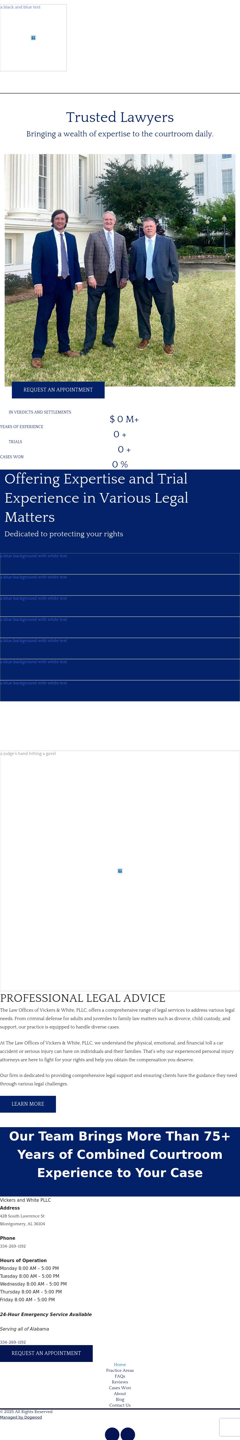 Law Offices of Vickers & White, PLLC - Montgomery AL Lawyers